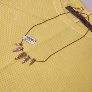 Brand New!! Gold plated Crystal Necklace